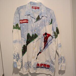 Vintage RP55 Jeans Co. Shirt Men’s XXL Long Sleeve Button Front "SKI PATROL"